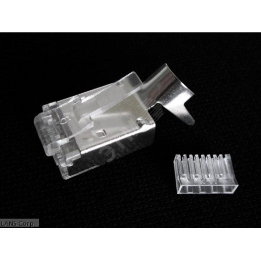 Разъем RJ-45 M/6F для экранированных LAN-кабелей 6категории