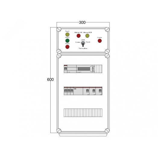 Щит управления электрообогревом DEVIbox HS 3x3400 D850 (в комплекте с терморегулятором)