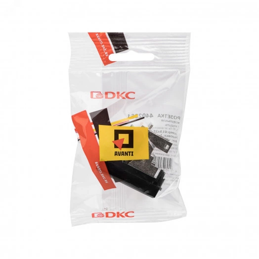 Розетка компьютерная 'Черный квадрат' Avanti RJ-45 модульная категория 5е экран 1 модуль