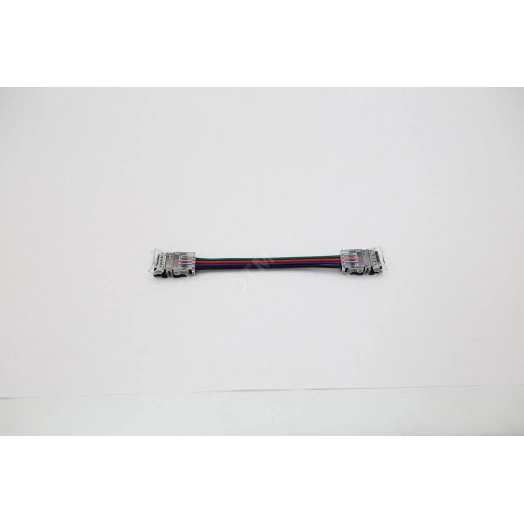 Разъем двойной 4PIN с проводом для LED ленты RGB 10mm (соединение 2х лент)