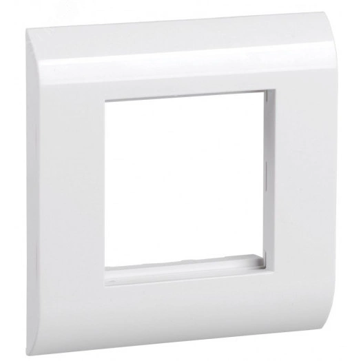 Лицевая рамка для мод. Mosaic 80х80мм пластиковый суппорт белая