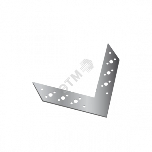 Соединитель 175х35х1.8 угловой оцинкованный