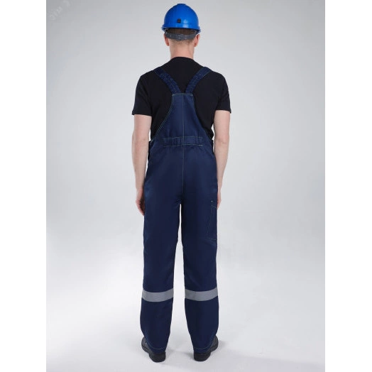 Костюм Сфера NEW (ткань Смесовая,210) полукомбинезон, темно-синий/лимонный, 44-46/ 170-176