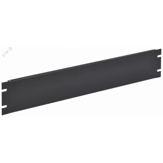 Фальш-панель 19д 2U крепление на винтах черная ITK by ZPAS