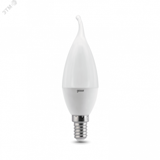 Лампа светодиодная LED 6.5 Вт 520 Лм 3000К теплая Е14 Свеча на ветру Black Gauss