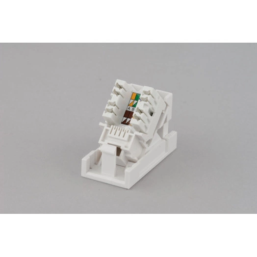 Розетка (Вставка) 45*225 (аналог Mosaic) с наклонным модулем RJ-45 категории 5е