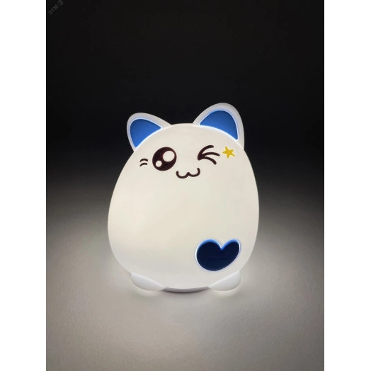 Светильник настольный  NLED-413-1W-BU белый с синим ЭРА