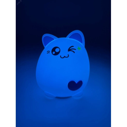 Светильник настольный  NLED-413-1W-BU белый с синим ЭРА