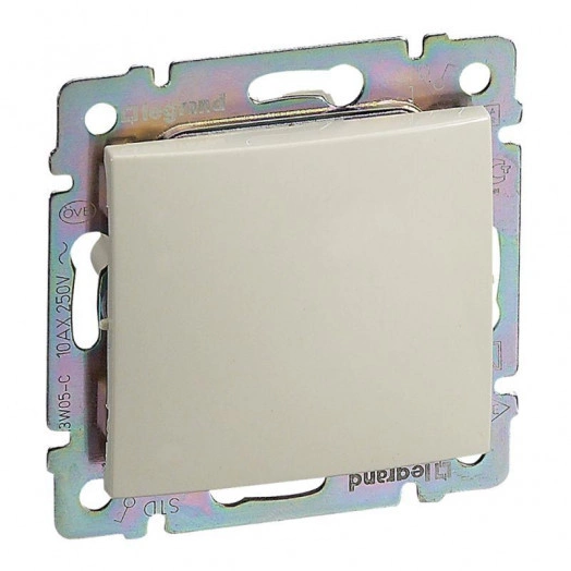 Выключатель 1-кл. СП Valena 10А IP44 250В механизм сл. кость Leg 774101