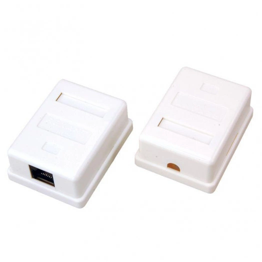 Розетка сетевая LAN на стену 1 гнездо 8Р8С (RJ-45) 5кат. Rexant 06-0104-B