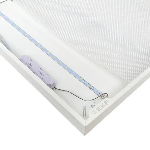 Светильник светодиодный ДВО-1001 30Вт 6500К IP40 595х595х40 призма панель EKF LPL-1001-Z-30-6500-40