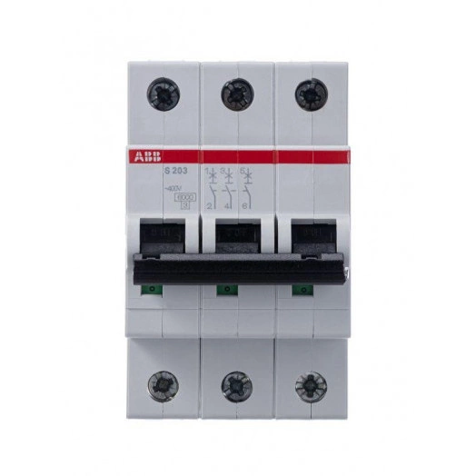 Выключатель автоматический модульный 3п B 16А 6кА S203 B16 ABB 2CDS253001R0165