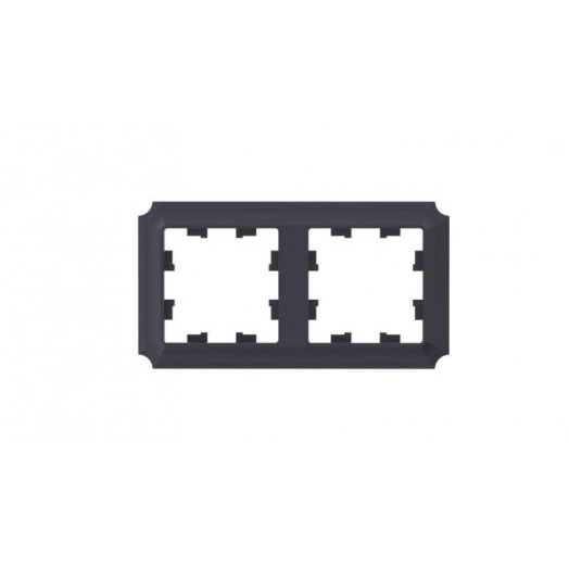 Рамка 2-пост. AtlasDesign Antique универс. карбон SE ATN101002