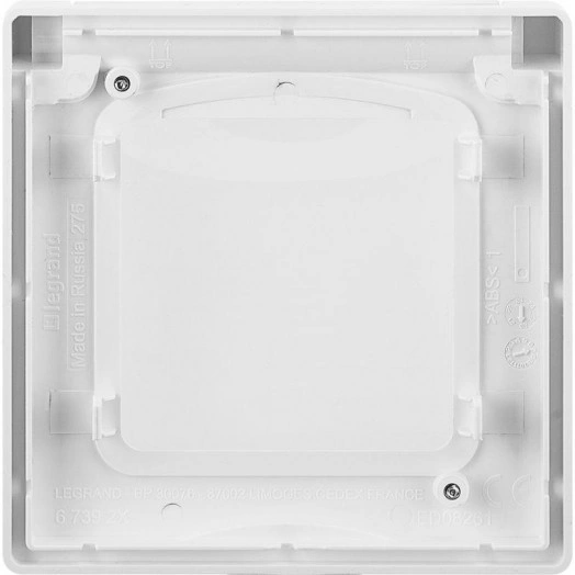 Рамка 1-м Inspiria IP44 с крышкой бел. Leg 673920