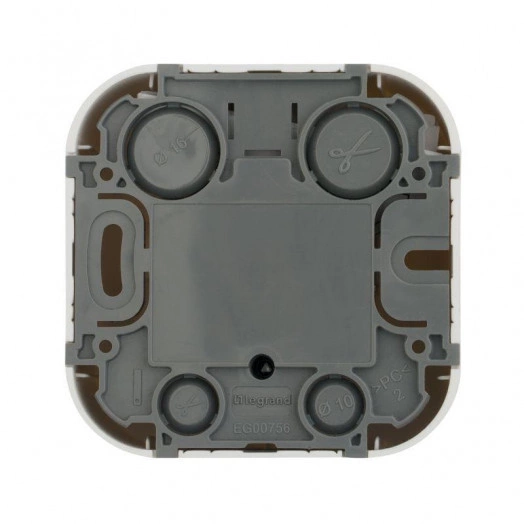 Розетка телевизионная TV 1-м ОП Quteo IP20 с топологией "звезда" бел. Leg 782215