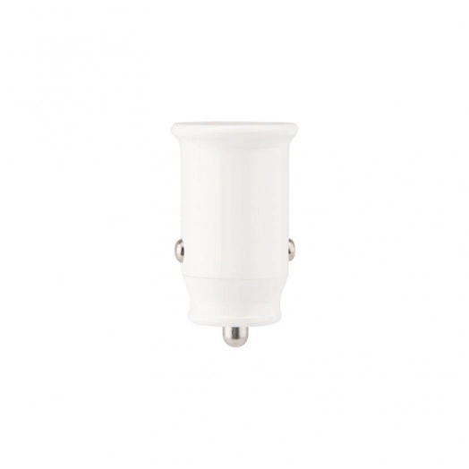 Автозарядка в прикуриватель АЗУ USB-A+USB-C 2.4А бел. Rexant 18-2229