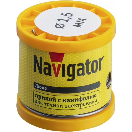 Припой 93 086 NEM-Pos02-61K-1.5-K200 (ПОС-61; катушка; 1.5мм; 200 г) Navigator 93086