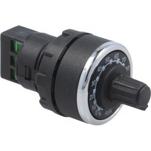 Потенциометр EMAS BPR05K вид сбоку, размеры