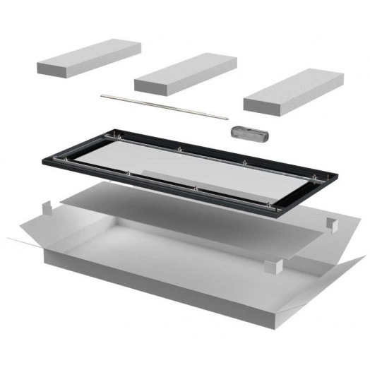 Дверь для шкафа LINEA N 38U 800мм стеклян. черн. ITK LN05-38U8X-DR