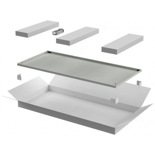 Дверь для шкафа LINEA N 24U 800мм метал. сер. ITK LN35-24U8X-DM