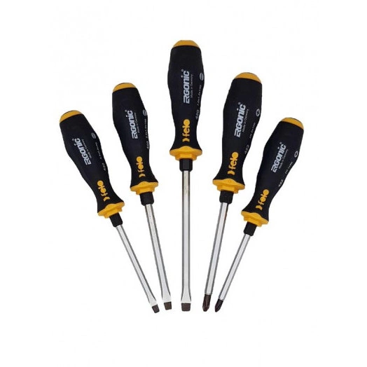 Набор отверток ударных Ergonic SL/PZ 5шт Felo 45095348