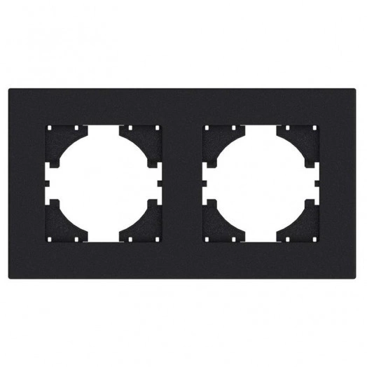 Рамка 2-местн. City графит GUSI С1112-010