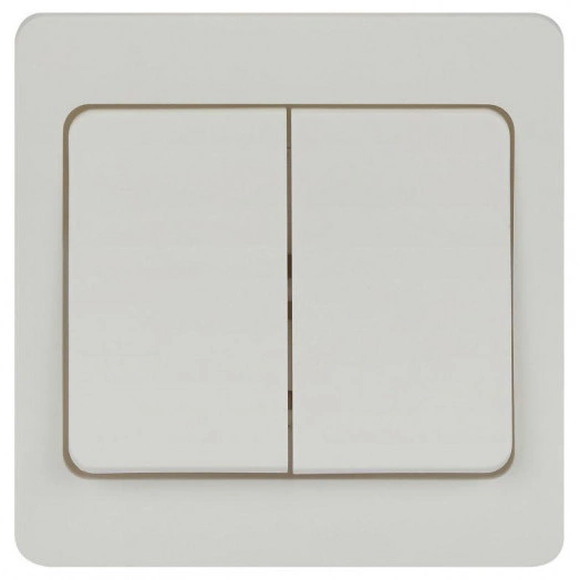 Выключатель 2-кл. СП Style 7-104-01 10А 250В IP20 бел. Intro Б0060617