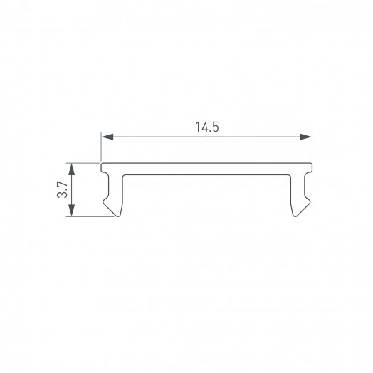 Экран SL-KANT-H18-2000 FLAT OPAL (Arlight, Пластик)