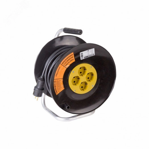 Удлинитель силовой на катушке 4 гнезда с/з 20 м 3х2,5 мм PROFESSIONAL PROCONNECT