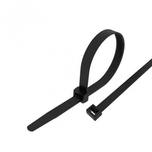 Стяжка кабельная нейлоновая 700x9,0мм, черная (25 шт/уп)