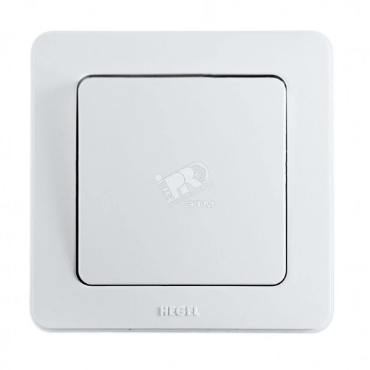 Выключатель одноклавишный скрытый белый 16А