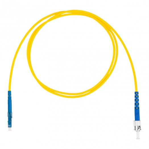 Шнур оптический коммутационный (патч-корд), LC-ST симплекс simplex OS2, нг(А)-HF, желтый, 1,5 м