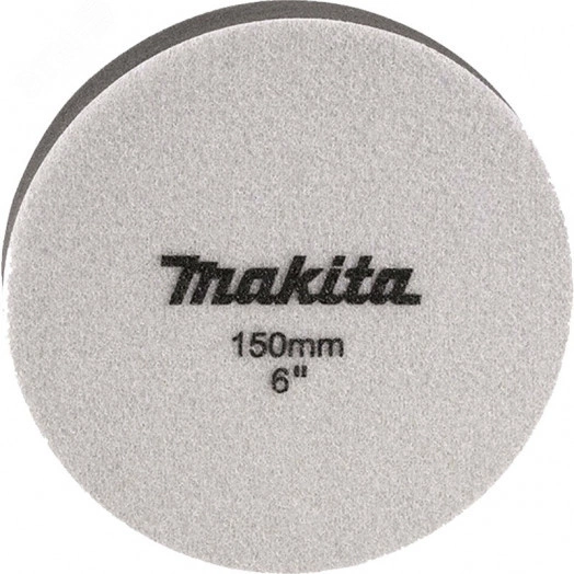 Насадка полировальная из поролона 150 мм (плоская, черная, липучка)