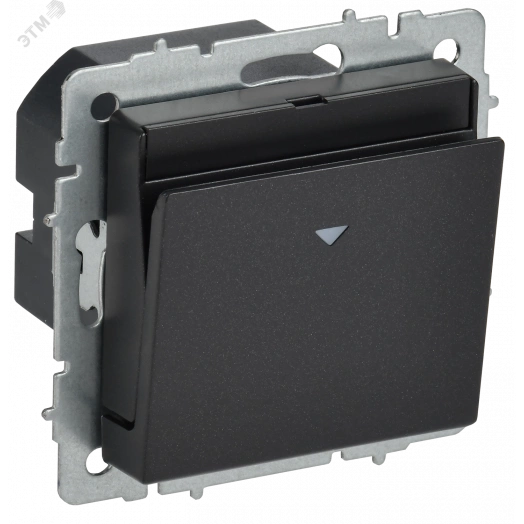 BRITE Выключатель карточный 30А ВС10-1-8-БрЧ черный IEK
