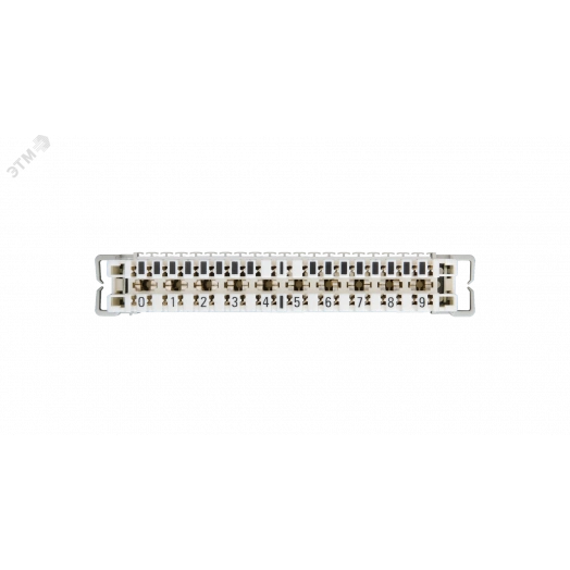 Плинт 10 пар, Кат.3, размыкаемый, универсальное крепление, белый, 10шт