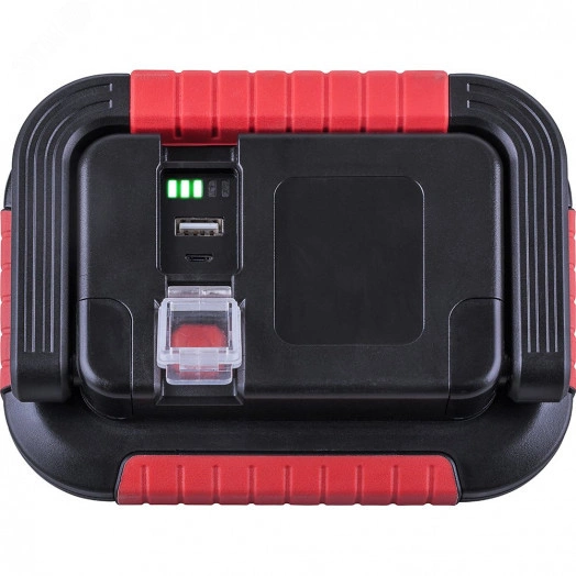 Прожектор светодиодный ДО-10w переносной аккумуляторный 6400К 700Лм IP44 с ручкой