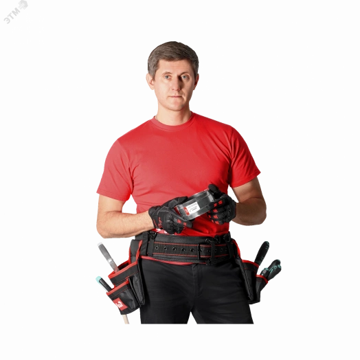 Пояс монтажный усиленный с подсумками KM-BELTBAG-23