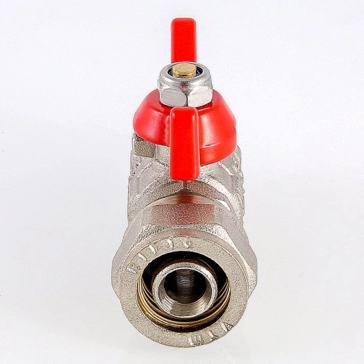 Кран шаровой 16х1/2' НН под обжим ручка бабочка