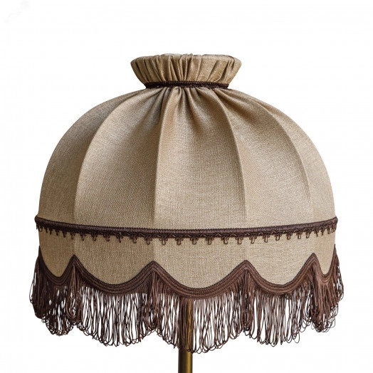 Абажур Ретро торшерный лён капучино