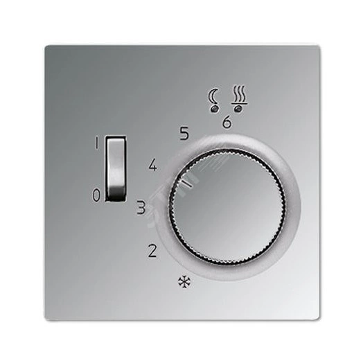 Накладка для регулятора подогрева пола   Серия LS990  Материал- металл  Цвет- полированный хром