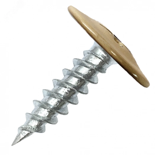 Саморез металл/металл 4.2х19 пресс-шайба острый RAL8001