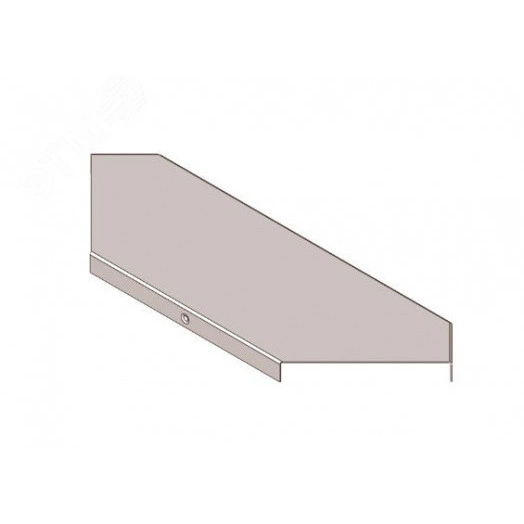 Крышка к угловому лотку замковому КЛУЗ 400-90 УT1,5 поворот на 90, горячее цинкование(толщина покрытия 40 -120мкм), S1,0