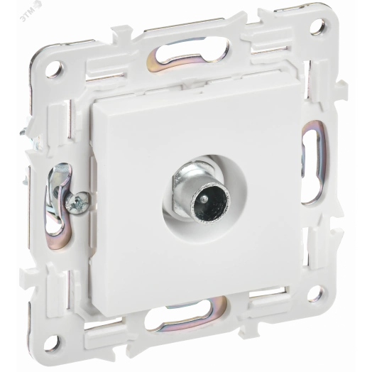 SKANDY Розетка TV проходная SK-A17W арктический белый IEK