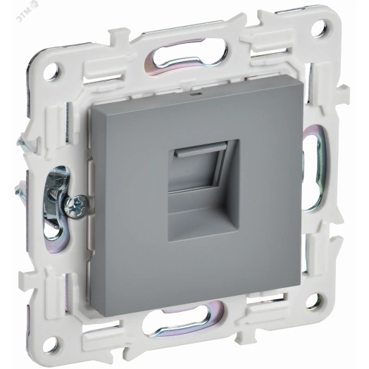 SKANDY Розетка компьютерная RJ45 кат.6 SK-K02Gr серый IEK