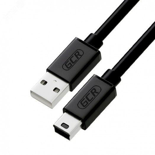 Кабель USB 2.0 AM на Mini USB B, морозостойкий, 5 м., черный