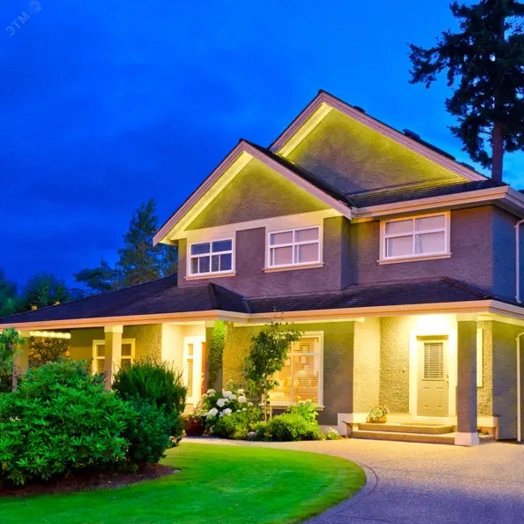 Светодиодная гибкая герметичная лента ULS-2835-120LED/m-10mm-IP67-220V-10W/m-50M-3000K Бобина 50 м Теплый белый свет (3000K)