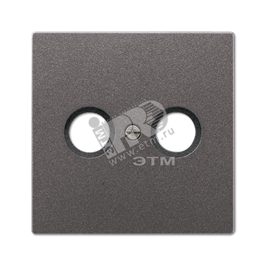 Накладка для телевизионной розетки (TV-FM)  Серия LS990  Материал- металл  Цвет- антрацит