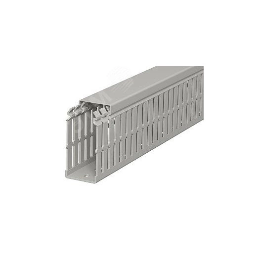 Распределительный кабельный канал LKV N 75x37,5x2000 мм (ПВХ,серый)