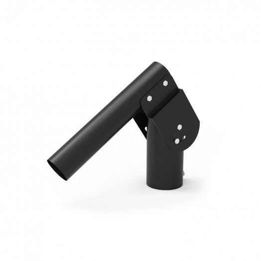 Кронштейн для уличных светильников 200х205х100 мм на трубу до D58 мм / консоль D48 мм черный Gauss