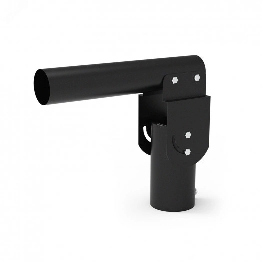 Кронштейн для уличных светильников 200х205х100 мм на трубу до D58 мм / консоль D48 мм черный Gauss